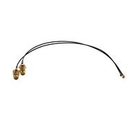 Malloy 2 Pezzi Antenne WLAN Pigtail HIROSE U.Fl Adattatore SMA Box RSMA 20Cm