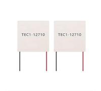 Malloy 2 Pezzi Elements Peltier TEC1-12710 Modulo Peltier Termoelettrico 12710 Tec 12V 10A Scheda Elemente Fai da Te