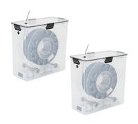 Malloy 2 Pezzi Scatola Essiccatrice per per Stampante 3D Ermetica e Resistente All'Umidità Monitoraggio in Tempo Reale per Filamenti PLA ABS per Stampante 3D