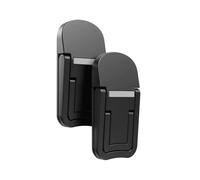 Malloy 2 Pezzi Supporto Portatile per Computer Portatile Supporto per Computer Portatile Supporto Autoadesivo Pieghevole Invisibile Supporto Regolabile in Altezza Nero