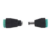 Malloy 2 Prese e Femmina da 5,5 mm x 2,1 mm, Presa di Corrente EU per telecamere di sorveglianza