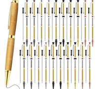 Malloy 20 Pz Set di Penne Sottili da 7 mm con Ricariche. Kit per Penne Rotanti In Legno, Forniture per Tornitura per Fai da Te, Amici In Rame, Insegnanti, Studenti.