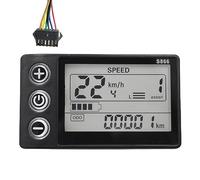 Malloy 24V 36V 48V 60V Pannello Controller S866 Cruscotto Bici Elettrica Display LCD per Scooter Elettrico E-Bike (SM Plug 6PIN)