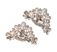 Malloy 2Pcs Decorazioni per Scarpe da Sposa Accessorio per Scarpe con Fibbia per Scarpe In Metallo