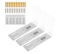 Malloy 3 Pcs Monitoraggio Delle Crepe nel Calcestruzzo, Monitoraggio Delle Crepe D'Angolo per Standard e Angoli