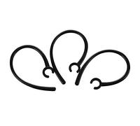 Malloy 3 Pz Handfree 5,5 Mm Nero Hole Curvetta Plastica per Auricolare Bluetooth