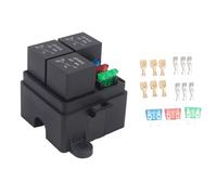 Malloy 3 Vie 4 Pin Portafusibile Relè Portafusibile Circuito Standard ATO Blade Relè Portafusibile Relè 12V 40A