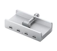 Malloy 4 Porte USB 3.2 HUB 3.2 Alimentatore in Alluminio Adattatore Splitter USB3.2 Clip Multi Concentratore 10G Accessori per PC Hub,B