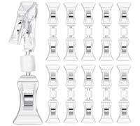 Malloy 50 Pezzi Mini Clip per Display Segnaletica su Clip per Etichetta In Plastica per Supporto Segnaletica