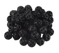 Malloy 50 Pz 18 mm Diametro Nero Bio Balls Aquarium Pond Filtro