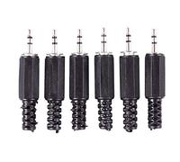 Malloy 6PZ Connettore Audio Stereo Per Cuffie A Saldare Fai-Da-Te Jack 2,5Mm