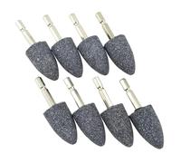 Malloy 8 Pezzi di Pietra Abrasiva A Forma di Cono - Punta Abrasiva Montata su Pietra Abrasiva con Gambo Esagonale da 1/4 di Pollice per Trapano Utensile Rotante (25 Mm)