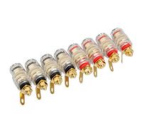 Malloy 8PZ Presa per Spina A Banana con Morsetto di Connessione 'Altoparlante 'Altoparlante da 4 Mm