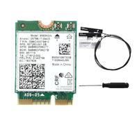 Malloy 9560ngw WiFi Card+2xantenna 1730 Mbps Wireless AC9560 Dual Band 2.4G 5G BT5.0 802.11ac M.2 CNVI 9560NGW SCHED