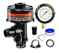 Malloy 98209800 Manometro Filtro Piscina, Valvola di Scarico Manuale Valvola di Rilascio per Filtri Piscina e Spa 98209803 Installazione Semplice