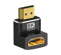 Malloy Adattatore Ad Angolo Retto da 90 Gradi Compatibile con 8K Connettore Un Gomito da Un Femmina Compatibile con Connettore di Estensione HD