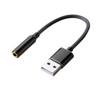 Malloy Adattatore Audio da USB A Jack da 3,5 mm Adattatore da USB A Jack Audio Auricolare USB A A Femmina da 3,5 mm Scheda Audio Stereo Esterna A