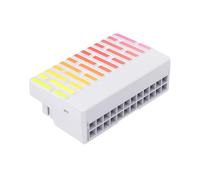 Malloy Adattatore Connettore di Alimentazione ATX 24 Pin 90° 5V 3 Pin ARGB 24 Pin Femmina A 90° Adattatore di Alimentazione DIY per PC Desktop