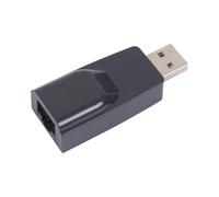 Malloy Adattatore Ethernet LAN USB A RJ45 Scheda di Rete USB2.0 da 100 Mbps per PC Laptop Desktop DVB Set Top Box Drive-Free Nero