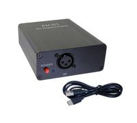 Malloy Adattatore Phantom Adattatore Phantom 48 V Portable per Esterni per Tutte le Apparecchiature di Registrazione del Microfono Condensatore Phantom Power