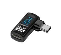 Malloy Adattatore USB C da 90 Gradi, Adattatore Tipo C A Forma di U Ad Angolo Retto, Trasferimento Dati A 40 Gbps, Convertitore USB 4.0 8K 60 Hz da 140 W, C