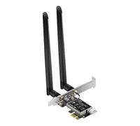 Malloy Adattatore WiFi 6E 5400Mbps BT5.2 Scheda di Rete Wireless PCI-e AX5400 Scheda WiFi 6E PCI-e 2.4G/5G/6Ghz per Win10 Win11