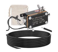Malloy Antenna Tascabile EFHW K24 3-30MHz Banda di Frequenza Antenna Corta A Onde Corte Antenna Wideband A Semionda all'estremità