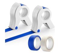 Malloy Applicatore di Nastro per Mascheratura, Nastro per Pittori, Set di Mascheratura Portatile, Taglierina SharpTape per Verniciatura, Finestre, Telai di Porte