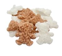Malloy Appliques Orsetto Pannolenci Testa Orso, 50 Pezzi 50x55mm - Accessori per Cucito Fai da Te per Abbigliamento, Cappelli, Leggings