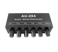 Malloy AU-204 Scheda Mixer Segnale Audio Stereo Driver per Cuffie Amplificatori di Potenza Distributore Mixer 3,5 mm Facile Installazione Facile da Usare