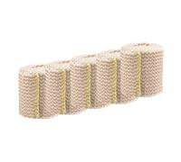 Malloy Avvolgimento di Elastiche A 5 Rotoli - Bendaggio di Compressione con Chiusura Automatica e Clip Extra, Bendaggio Lattice per Lo Sport,A