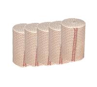 Malloy Avvolgimento di Elastiche A 5 Rotoli - Bendaggio di Compressione con Chiusura Automatica e Clip Extra, Bendaggio Lattice per Lo Sport,B