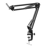 Malloy Braccio per Microfono da 25 cm con Supporto da Tavolo per Podcasting, Videogiochi, Radio e Audio da Studio,D