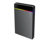 Malloy Cassa Esterna per Disco Rigido e SSD da 2,5 Pollici 5Gbps con Connessione USB Type-C e Illuminazione RGB, Supporta USB3.2 Gen1, Attrezzi