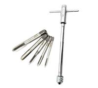 Malloy Chiave A Cricchetto con Impugnatura A T Regolabile Lunga con 5 Maschi M3-M8 con Filettatura da 3 Mm-8 mm