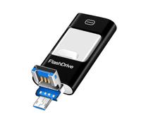 Malloy Chiavetta USB per Smartphone, Penna USB per Telefono 3 in 1, Memoria USB Flash Drive da 32G per Telefono/Tablet/Android/Computer/Portatile/PC