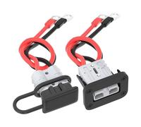 Malloy Connettore A Disconnessione Rapida Batteria 50A con 8AWG e Kit Connettore di Prolunga Staffa di Montaggio