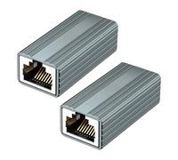 Malloy Connettore RJ45 da 10 Gbps Femmina A Femmina Gigabit Network Extender per Cat8 Cat7 Cat6 Cat5 Adattatore per Ethernet 2 Pezzi