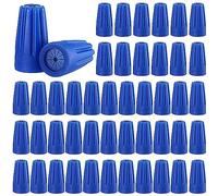 Malloy Connettori Elettrici per Terminali di Giunzione Blu da 100 Pezzi Connettori Elettrici per Esterni 22AWG-12AWG
