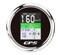 Malloy Contachilometri GPS per Auto, Barca Marina, Digitale, con Antenna GPS, per Yacht A Motore, Schermo TFT, Contachilometri Impermeabile, Nero e