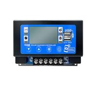 Malloy Controller di Carica Solare Bluetooth 60A MPPT con Display LCD Dual USB Support 12V/24V Battery