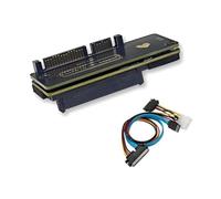 Malloy Convertitore Adattatore A SAS per Desktop 6 Gbps (7 e 15) 22 Pin A SAS 29 Pin Scheda di Espansione per HDD SAS da 2,5 Pollici 3,5 Pollici