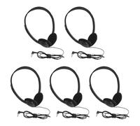 Malloy Cuffie da Classe per Bambini, 5 Pezzi Cuffie Audio da 3,5 mm per Studenti Bambini Adolescenti