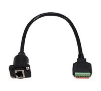 Malloy D Tipo RJ45 8P8C Funte Femminile Monte su del Terminale Saldatura RJ45 ETHERNET A TERMINAL FORNALE