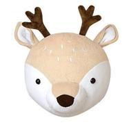 Malloy Decorazione da Parete con Testa di Animale di Pezza, Ciondolo con Animale di Pezza, Decorazione per Camera da Letto per Bambini Giocattolo Decorazione con Testa di Animale B