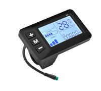 Malloy Display di velocità LCD A 5 Pin Impermeabili per Bici, Supporta Le Tensioni Multiple 24V/36V/48V per L'Acceleratore di Scooter Elettrici