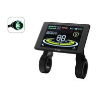 Malloy Display per Bicicletta Elettrica H-100 Display LCD Controllo 24V - 72V Misuratore di velocità Tachimetro A 5 Pin Connettore Impermeabile