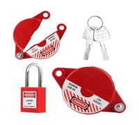 Malloy Dispositivo Blocco Valvola A Saracinesca e Set Lucchetto Sicurezza,per 1 A 2-1/2 Manopole Esterne Rubinetto Giardino,Maniglie Valvola Serbatoio,Blocco