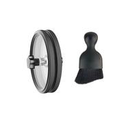 Malloy Etichetta Record Protector Saver Protector LP LP Record Cleaner Clip Vinile Record Clip di Pulizia Impermeabile con Manico Nero