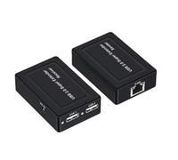 Malloy Extender USB 2.0 100M 2 Porte Tramite di Rete Ethernet RJ45 Cat5e Cat6 per Webcam, Telecamera, Mouse, Stampante, Spina UE